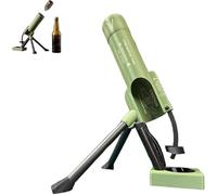 Ouvre-bouteille en forme de mortier à bière, lanceur de capsules tactique, mains libres, conçu pour les hommes, idéal pour les réunions de famille, les bars et la décoration de bureau - vert.