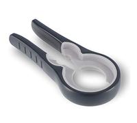 Ouvre-bouteille en plastique KADAX, ouvre-verre, ouvre-pot, ouvre-couvercle, ouvre-boîte, ouvre-verre multifonctionnel, facile à utiliser pour les enfants (gris)