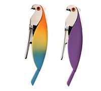 Ouvre-bouteille - G+H - Perroquet - Acier inoxydable - Plastique ABS - Violet