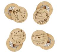 Ouvre-bouteille Magnétique Personnalisé En Bambou Pour Réfrigérateur, Cadeaux De Mariage Pour Les Invités, Ouvre-bouteille Personnalisé Pour Mariage Gravé Au Nom, Accessoire Pour Soirée Au Bar