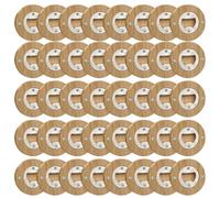 Ouvre-Bouteille magnétique pour réfrigérateur 40pcs ouvre-Bouteille en Bois Ronde Magnet Outil d'ouverture de bière de Sauvetage pour Bar, Club, ménage &&