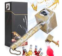 Ouvre-bouteille Marteau de Thor, Ouvre-Bouteille de Bière, pour Bar Party BBQ Camping Beer and Families (Bronze)