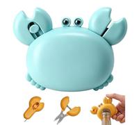 Ouvre-bouteille multifonction en forme de crabe, outil multifonction 4 en 1 : mini-ciseaux, ouvre-boîte télescopique, décapsuleur, décoration pour réfrigérateur, accessoire indispensable pour la mais