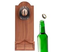 Ouvre-bouteille mural - Ouvre-bouteille mural longue durée - Ouvre-bouteille mural décoratif rétro | Ouvre-boîte mural avec classeur - Décoration de bar, bière pour l'inaugurazion