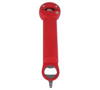 Ouvre-bouteille rétractable multifonctionnel en acier inoxydable, visseuse à bouchon réglable, ouvre-bocal pour pots de gelée, vin, bière et autres (Rouge)