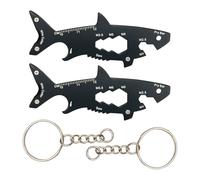 Ouvre-Bouteilles Requin 2 Pièces Et Porte-Clés 2 Pièces, Ouvre-Bouteilles Créatifs, Ouvre-Bouteilles Portables, Outils Multifonctionnels