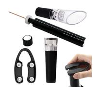 Ouvre-bouteilles - Tire-Bouchon Professionnel En Aluminium, Ouvre-Vin À Pression D'Air Avec Décapsuleur 4 Pièces | Accessoire Vin Pour Barmans Et Fêtes