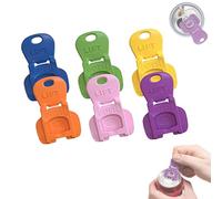 Ouvre-caisse et protège-boisson, couvercle complet, coloré, anti-fuite, décapsuleur, anneau de fermeture, pour bière, barbecue, plage, fête (12 PCS)