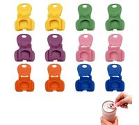 Ouvre-canette multicolore et ouvre-onglet - Outil de canette en plastique facile à ouvrir avec couvercle réutilisable, accessoire portable pour fête et pique-nique, anneau de traction pour bière et