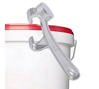 Ouvre-couvercle de seau - Outil pour pot de peinture en aluminium de 38,1 cm, clé à long manche, dispositif de levier polyvalent, construction argentée antirouille | Extracteur manuel pour seaux alime