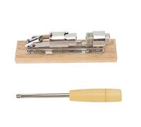 Ouvre-écrou mécanique |Poignée confortable pour noix entières/noix de pécan/noisettes |Cracker de bureau manuel avec acier inoxydable et bois