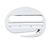 Ouvre-enveloppe - Outil de courrier coupe-boîte avec loupe intégrée et échelle de mesure, dispositif de tranche de lettre de précision | Travail de bureau, artisanat, maison, dortoir, entreprise, étud