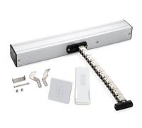 Ouvre-fenêtre électrique 24 V avec télécommande, course de 300 à 800 mm | Force de verrouillage de 400 N, contrôle de l'interrupteur mural et chaîne double couche à faible bruit pour les fenêtres de