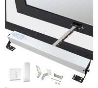 Ouvre-fenêtre électrique à télécommande, design à double chaîne, faible bruit, force de verrouillage 400 N, course réglable 300-1000 mm, idéal pour les fenêtres de toit et serres, système antivol