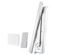 Ouvre-fenêtre électrique avec télécommande, bras pliable automatique, angle d'ouverture max 90°, force push-pull 200N, idéal pour la maison et le bureau, s'adapte à plusieurs fenêtres