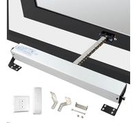 Ouvre-fenêtre électrique avec télécommande pour fenêtre de toit et serre avec force de verrouillage de 400 N, double chaîne, design antivol à faible bruit pour toit