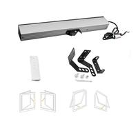 Ouvre-fenêtres automatique, Actionneur d'ouvre-fenêtre à chaîne unique 24V avec course télécommande 300-1000mm(220v+rain Sensor,Stroke 300mm)