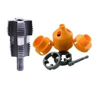 Ouvre-filet Kit d'ouverture de filetage interne for tuyaux d'eau en PPR, 4/6 points, 9 pièces/ensemble, matrice ronde for PVC