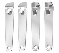 Ouvre-flacon 4 pièces mini ouvre-bouchons de bouteille en acier inoxydable pour Botox, médicaments et boissons, outil de décapsulage flacon compact pour infirmières, cliniques, utilisation à