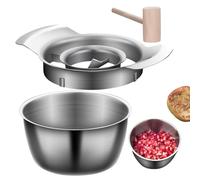Ouvre-grenade - Acier inoxydable 304 17,6 x 9 x 6 cm | Éplucheur de grenades | Machine à éplucher avec bol | Ensemble d'outils pour cuisine et usage domestique