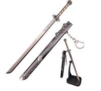 Ouvre lettre Chinois Ancien Style Tangheng avec Support, Ouvre lettre Oriental, Décoration de Bureau Rétro et Cadeau pour les Passionnés de Culture Asiatique et les Collectionneurs