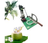 Ouvre-noix de coco 2 en 1 pour éplucher et ouvrir les trous - Outil de qualité commerciale pour le traitement des jeunes noix de coco fraîches dans la cuisine