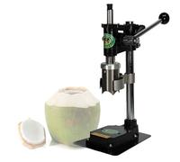 Ouvre-Noix De Coco Commercial,Machine Manuel En Acier Inoxydable Pour Ouvrir Rapidement Les Coco Vertes,Design élégant Et Robuste,Facile à Nettoyer,Blanc/Noir,Black