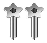 Ouvre-noix de coco compact en acier inoxydable avec fonction perforatrice (étoile à cinq pointes)