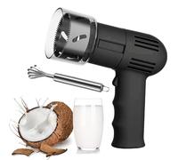 Ouvre-noix De Coco électrique Avec Grattoir à Noix De Coco, Ensemble D'outils D'ouverture De Noix De Coco Portable, Livré Avec Protège-lame, Foret De 6 Cm De Diamètre,une Clé Pour Ouvrir Noix Coco