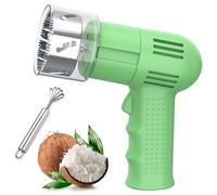 Ouvre-noix de coco électrique - Perforatrice automatique et grattoir à coquilles, outil en acier inoxydable à un bouton pour la maison, le magasin et le bar à jus