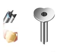 Ouvre-noix de coco en acier inoxydable 304 avec bords dentelés à quatre côtés pour faciliter l'ouverture rapide et poignée ergonomique offrant une prise en main sûre et un contrôle lors de