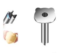 Ouvre-noix de coco en acier inoxydable 304 avec bords dentelés à quatre côtés pour faciliter l'ouverture rapide et poignée ergonomique offrant une prise en main sûre et un contrôle lors de