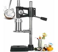 Ouvre-noix de coco Machine à ouvrir les noix de coco verticale, outil d'ouverture, perçage trous, machine manuelle for magasin fruits(Black)
