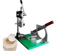Ouvre-noix de coco manuel et outil de découpe, machine efficace d'épluchage et d'ouverture avec 3 poignées pour noix de coco fraîches