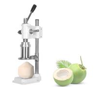 Ouvre-noix de coco manuel, outil d'ouverture de noix de coco, machine à ouvrir les noix de coco manuellement, outil de coupe en acier inoxydable, for usage commercial ou domestique(White)