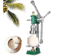 Ouvre-noix de coco manuel - Ouvre-trou vertical robuste pour jeunes noix de coco fraîches avec tête en acier inoxydable