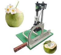 Ouvre-noix de coco manuel simple/trois avec 1 couteau, machine d'ouverture de trou de noix de coco en acier inoxydable, outil de cuisine pour la cuisine du bar à domicile Noix de coco fraîches Single