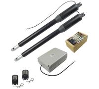 Ouvre-portail électrique, kit d'ouverture automatique de portail à double battant, moteur 40 W, vitesse de 1,6 cm/s, angle de porte max 110°, convient pour portails de cour, limite de poids jusqu'à