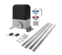 Ouvre-portail, Kit d'ouverture de porte coulissante électrique d'opérateur automatique à moteur courant alternatif avec capteur infrarouge cadre en acier 4 m pour portail coulissant(With 4m Rack)
