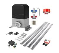 Ouvre-portail, Kit d'ouverture de porte coulissante électrique d'opérateur automatique à moteur courant alternatif avec capteur infrarouge cadre en acier 4 m pour portail coulissant(With car sensor)