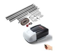 Ouvre-portail, Télécommande à entraînement par chaîne et contrôle batterie soutenue, ouvre-porte de Garage sectionnel automatique intelligent universel pour portail coulissant(1000N 3m Rail)