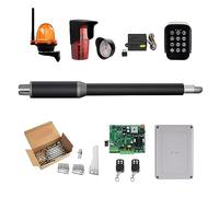 Ouvre-porte automatique à balançoire simple - 10 pieds de long 450 lbs verrouillage électrique avec contrôle solaire Support robuste(Zwart)