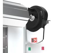 Ouvre-porte automatique avec télécommande, installation facile, moteur intégré, parfait pour l'accès au garage, entrepôt, grange
