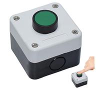 Ouvre-porte automatique, Boîte de commutation à bouton-poussoir momentané Boîte de l'interrupteur remplacement du bouton- Green ABS ABS Green pour l'ouvreur automatique la porte