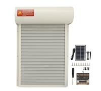 Ouvre-Porte Automatique de Poulailler à énergie Solaire, avec Minuterie, équipement de sécurité pour Ferme de Canard et d'oie (Blanc)