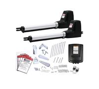 Ouvre-porte Automatique, Ouvre-porte à double battant LM602/230V, 350kg par vantail avec 2 télécommandes, opérateur de porte automatique alimenté courant alternatif