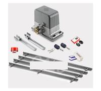 Ouvre-porte automatique, Ouvre-porte coulissante roulante, Kit complet de 1800KG, ferme-porte flottante avec supports de 7/8m, photocellules lumineuses, contrôleur de porte Wi-Fi en option(8M kit 7)