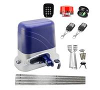 Ouvre-porte automatique, Ouvre-porte électrique automatique, for porte coulissante de 1300KG, opérateur de Garage avec supports en acier de 4m, actionneur de moteur à engrenages à distance(Kit 11)