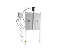 VEVOR Porte automatique pour poules Alliage d'aluminium/ABS Porte pour poules avec curseur 66W Portier pour poules 30x30cm Porte Ouvre-poulailler avec capteur de lumière Temporisation Idéal pour l'ext