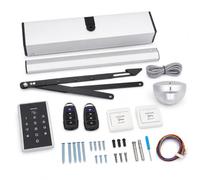 Ouvre-Porte Automatique pour Porte Battante, Motorisation Électrique avec Télécommandes, Boutons sans Fil et Clavier d’Accès, Ferme-Porte Réglable pour Bureau Hôtel Commerce Maison PMR